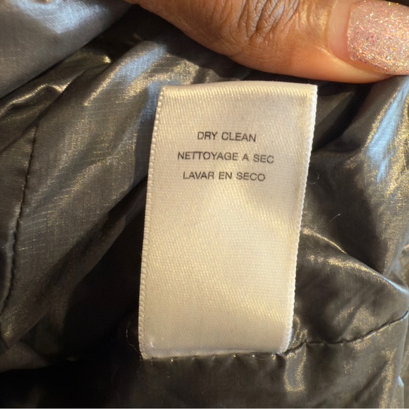 Michael Kors Glossy Gray Puffer Coat Down Filled Women Size S - Picture 12 of 15